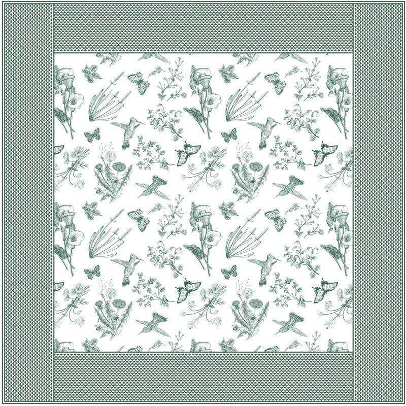 Hummingbird Printed Tablecloth