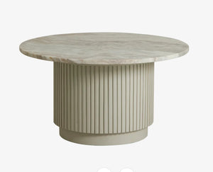 Eerie Round Coffee Table - Ivory