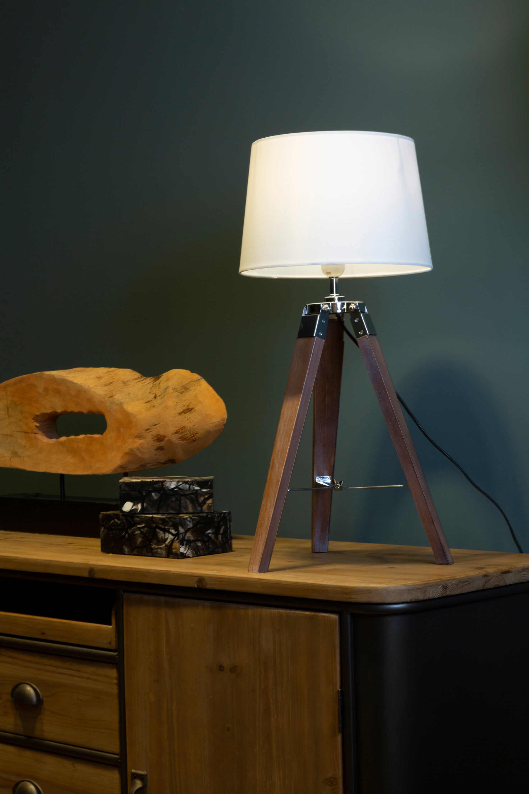 Bailey Brown Tripod Table Lamp