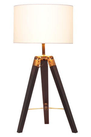 Malvern Tripod Table Lamp With Black Base