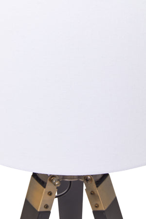 Malvern Tripod Table Lamp With Black Base
