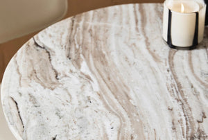 Eerie Round Coffee Table - Ivory