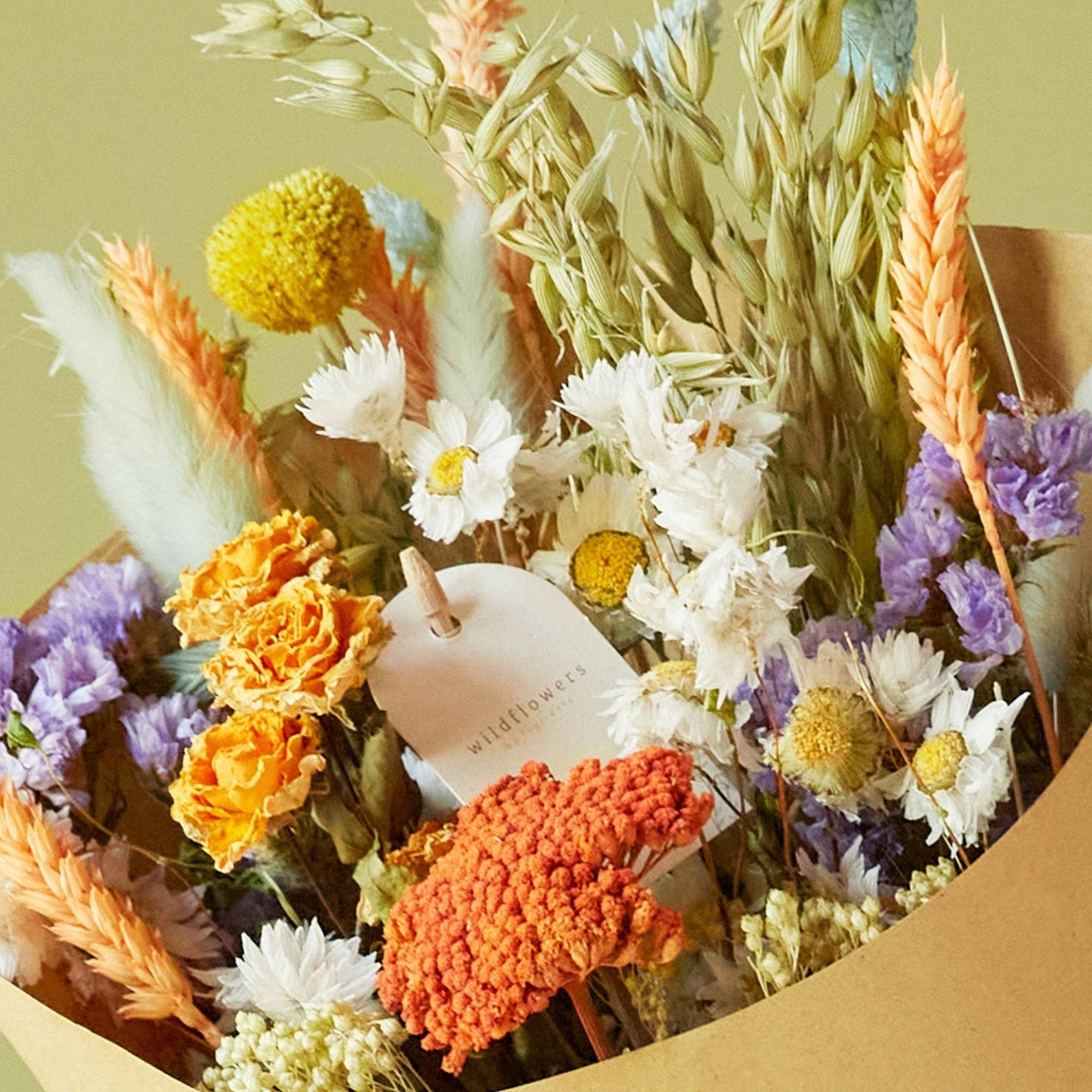 Dried Flowers - Field Bouquet - Pastel Delight - Medium