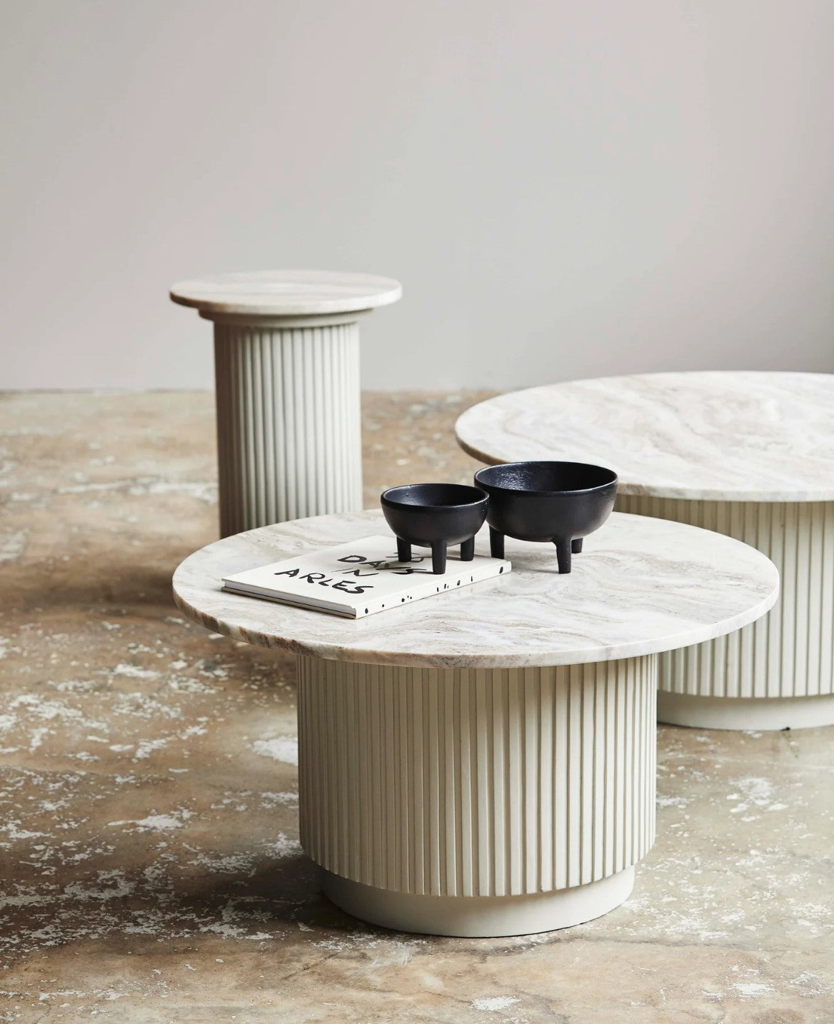 Eerie Round Coffee Table - Ivory