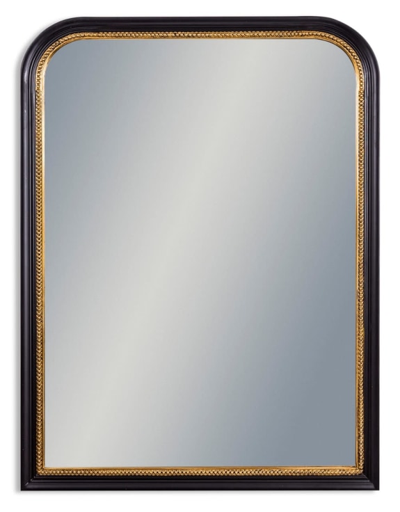 Black & Gold Beaded Mirror