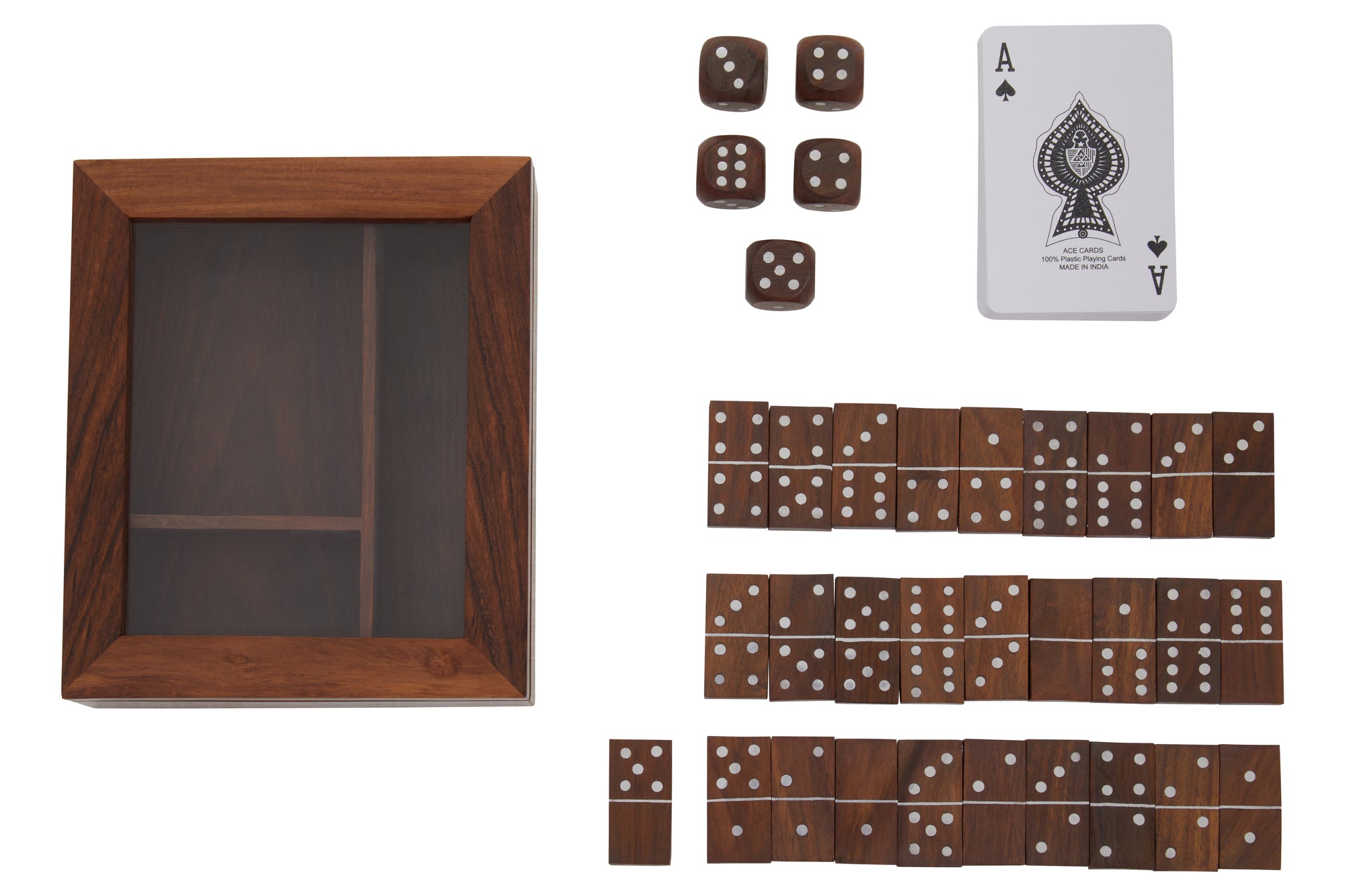 Churchill Domino Dice With Cards