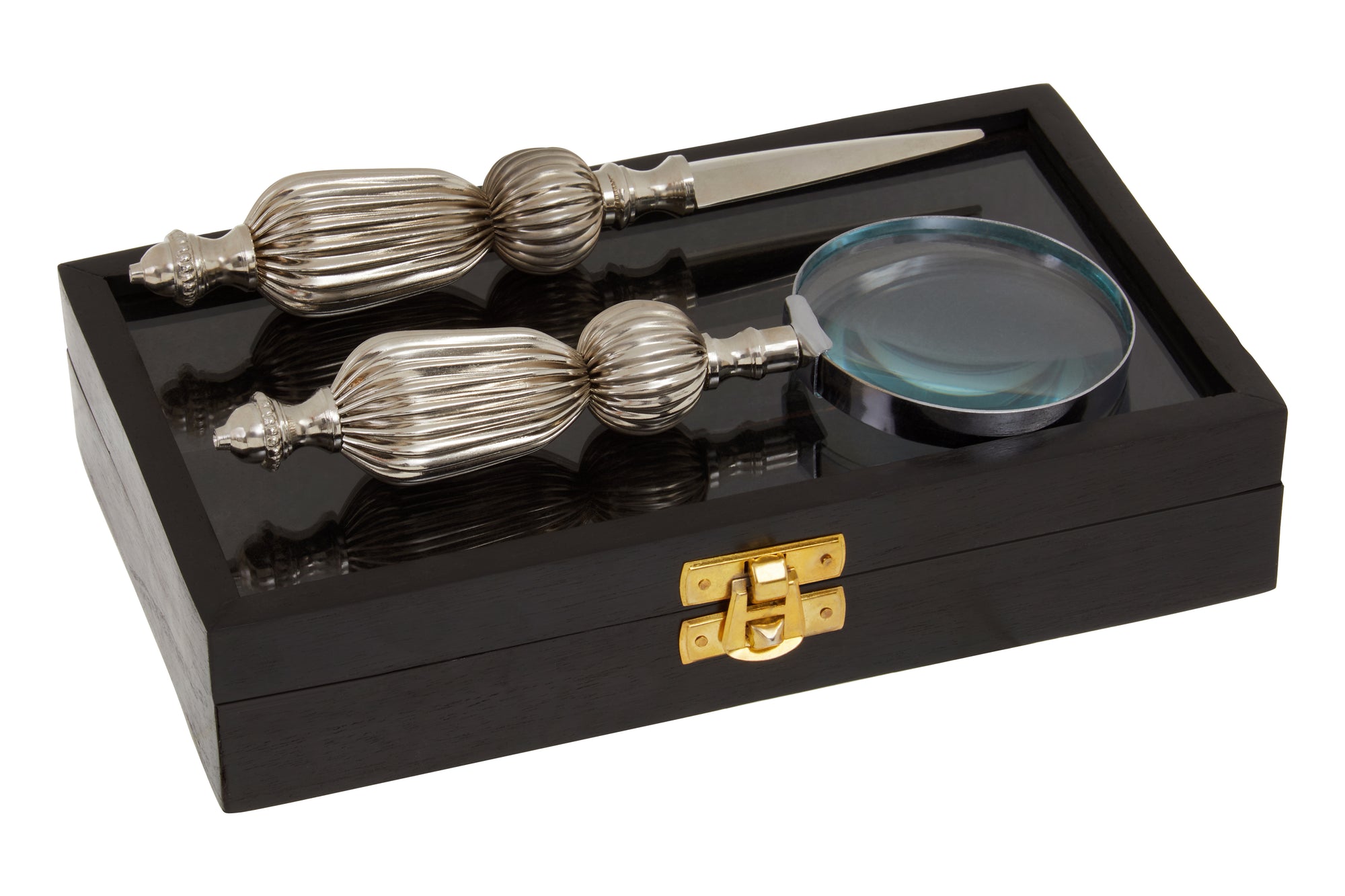 Churchill Magnifier & Letter Opener - Silver
