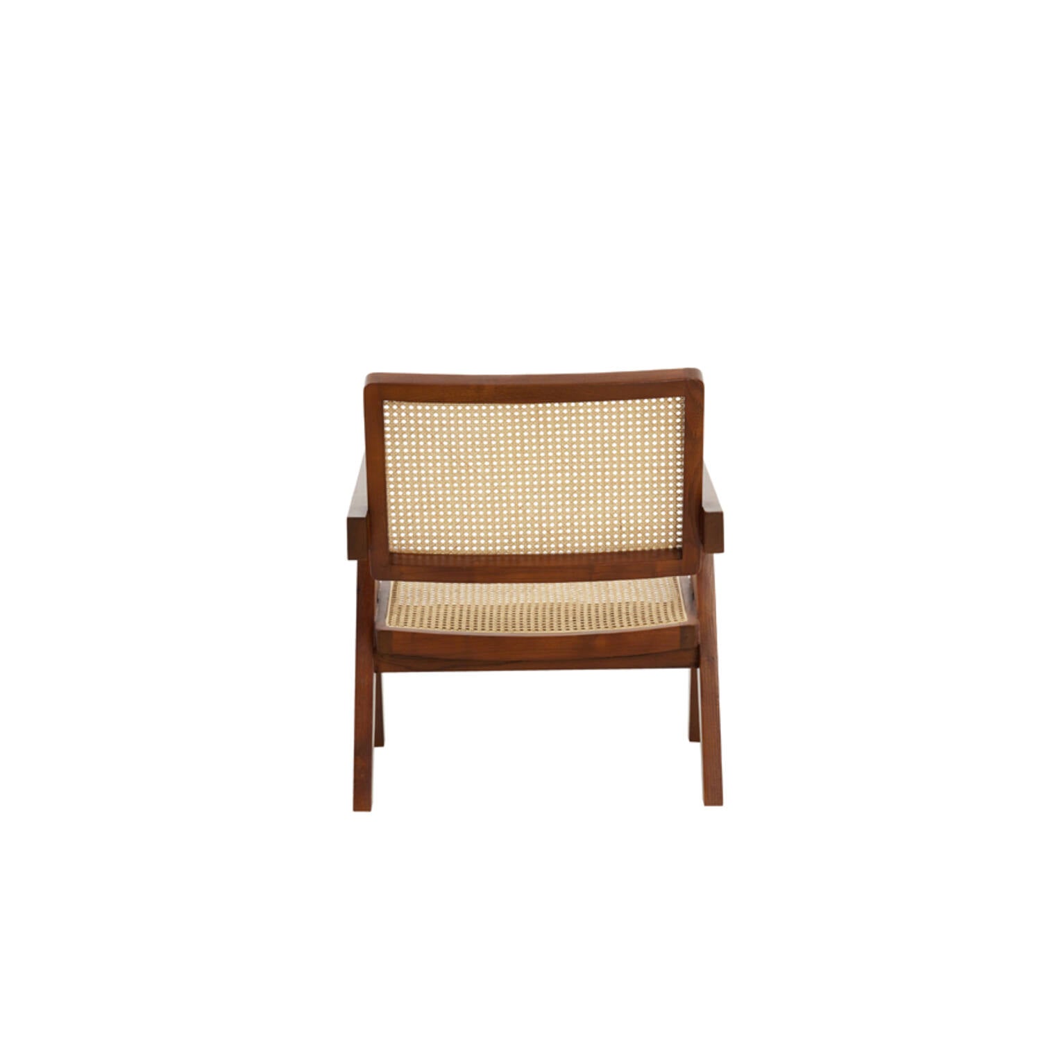 mid-century Pierre Jeanneret japandi style Rattan chair