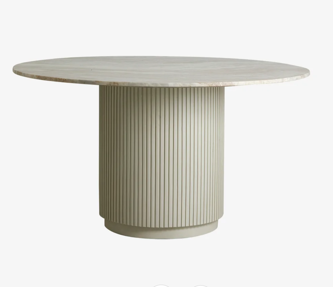Erie Round Dining Table - Ivory