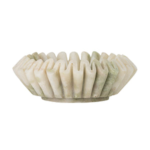 Scallop Marble Bowl - Green