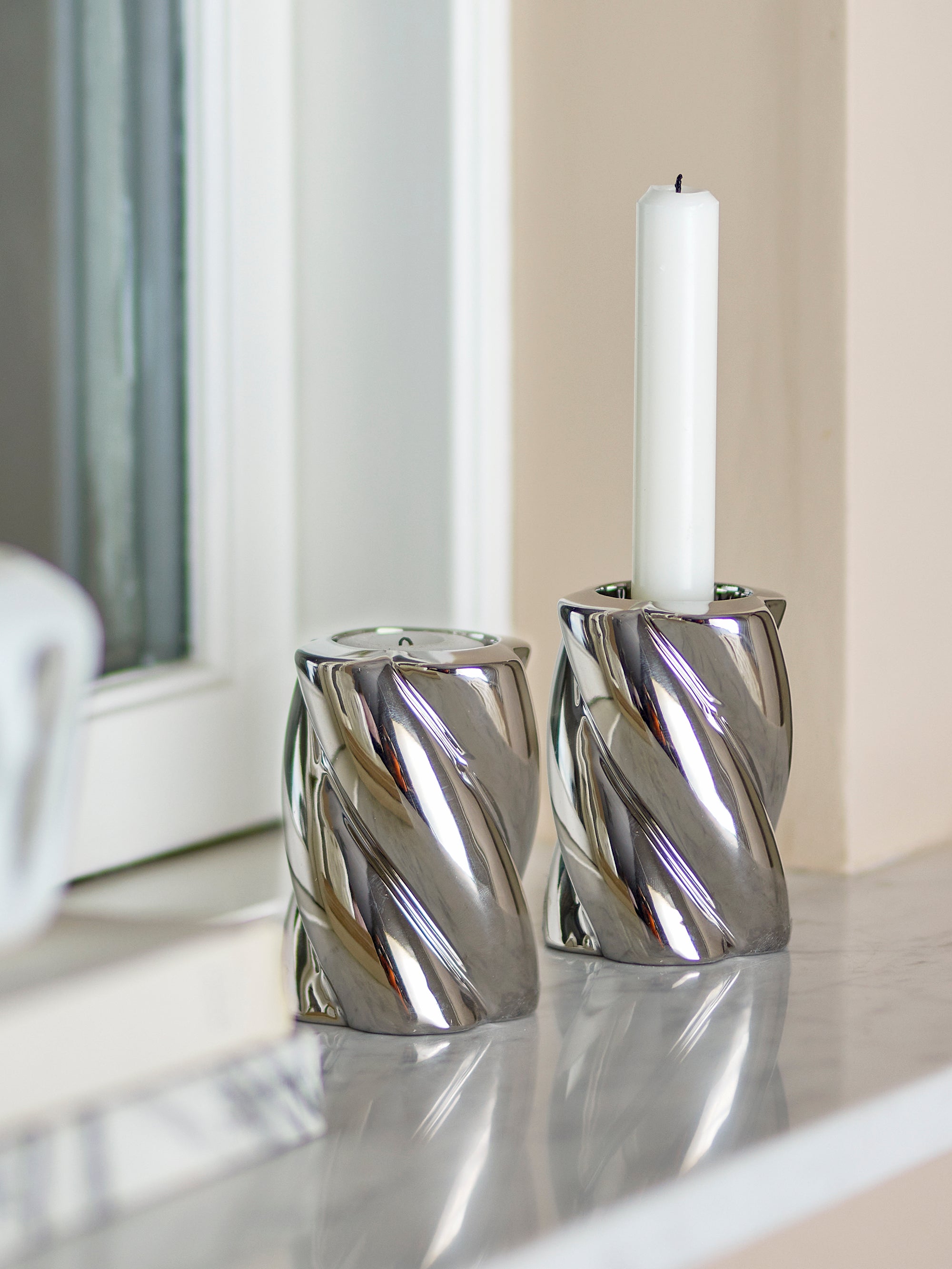 Silvia Candle Holder, Set of 2