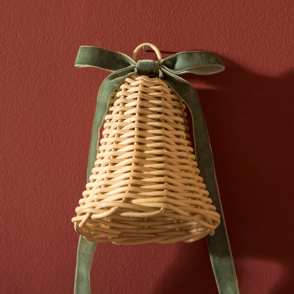 Rattan Christmas Bell - Small