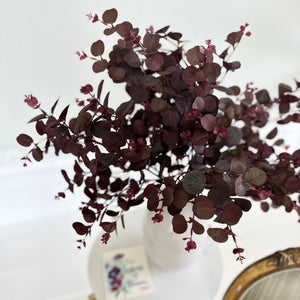 Artificial Burgundy Eucalyptus