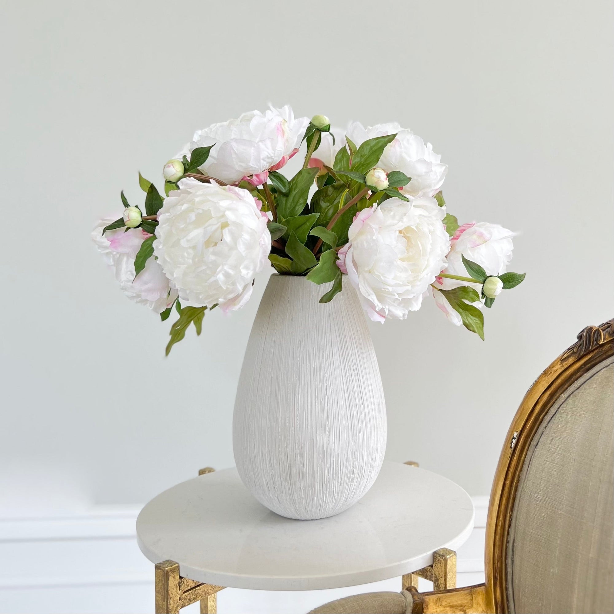 Artificial White Classic Peony