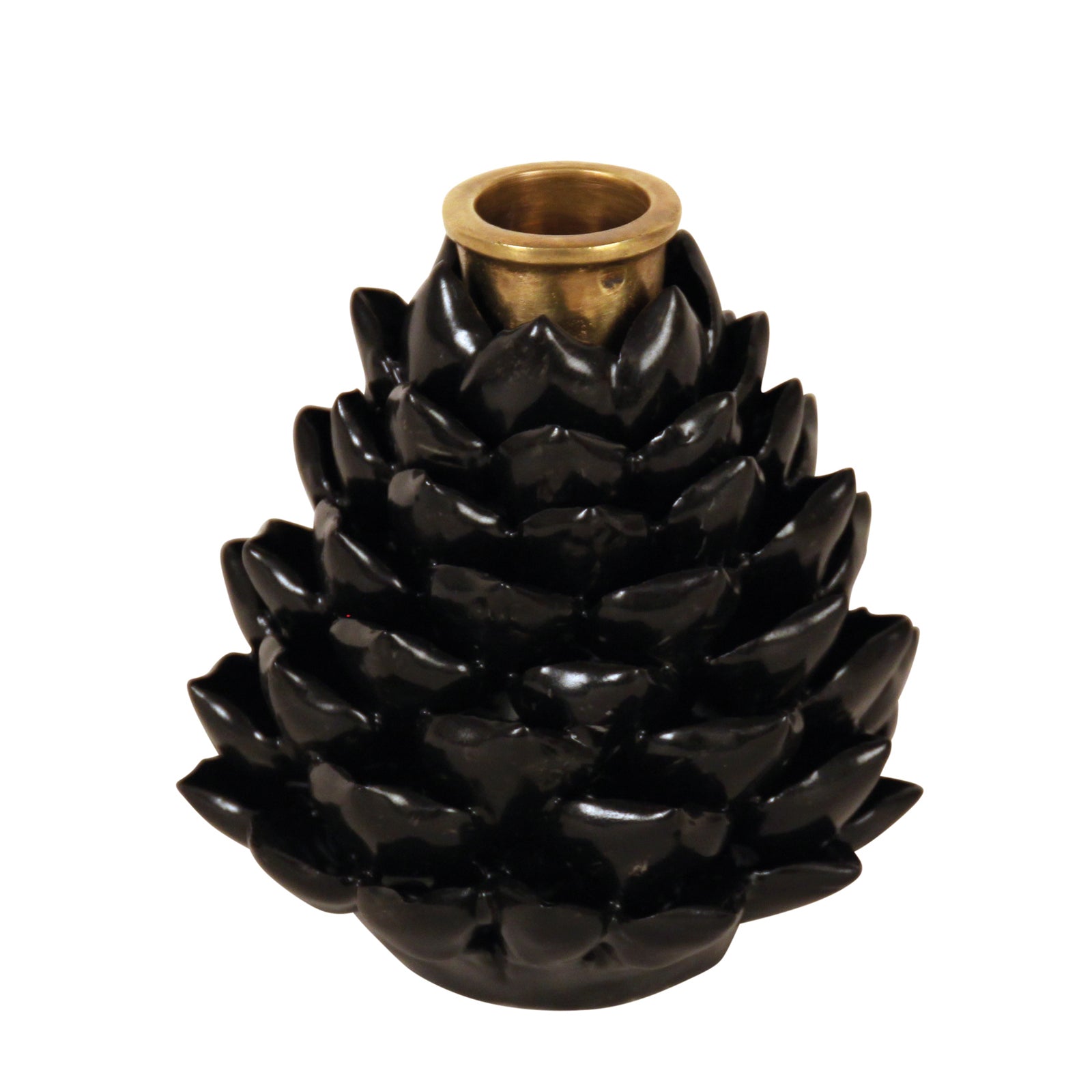 Artichoke Candle Holder - Black