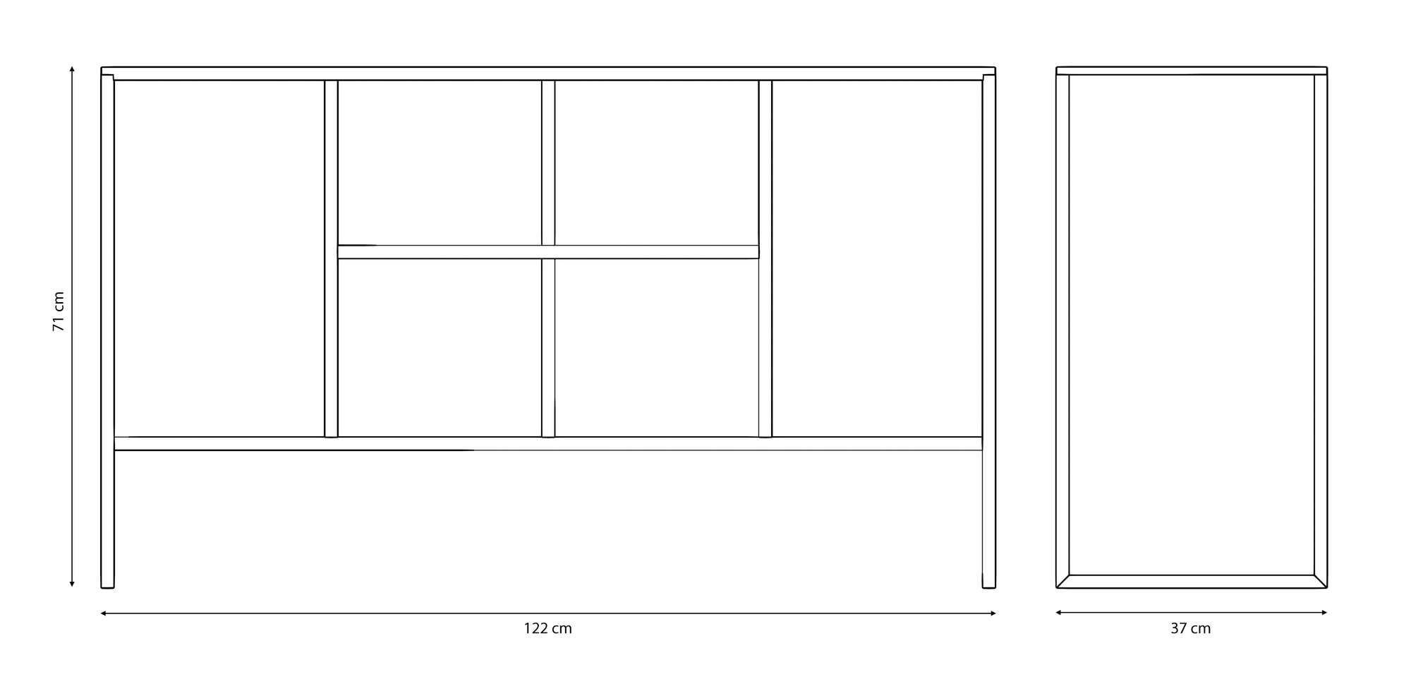Book Rack - Black