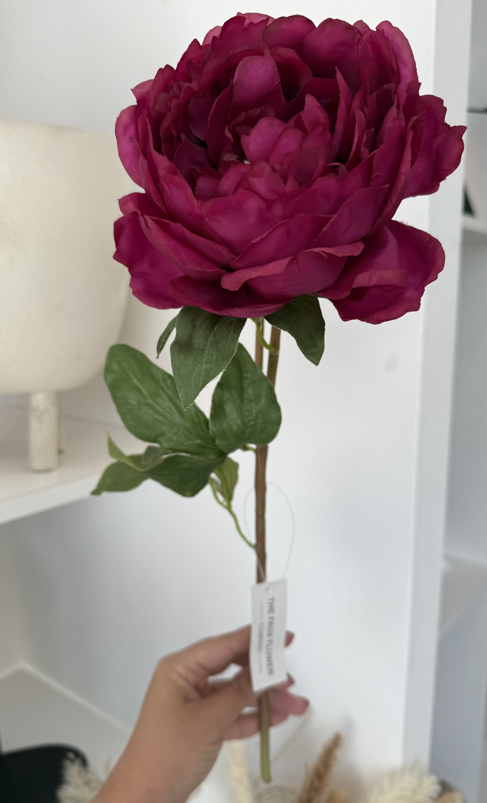 Artificial Burgundy Classic Peony