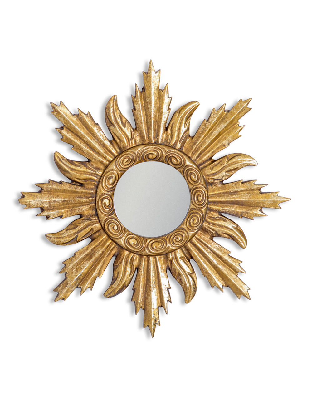 Antique Gold Fire Mirror