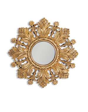 Antique Gold Lux Frame Convex Mirror