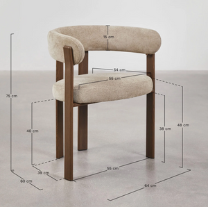 Jolie Dining Chair with Armrests