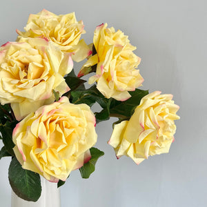 Artificial Yellow Garden Rose
