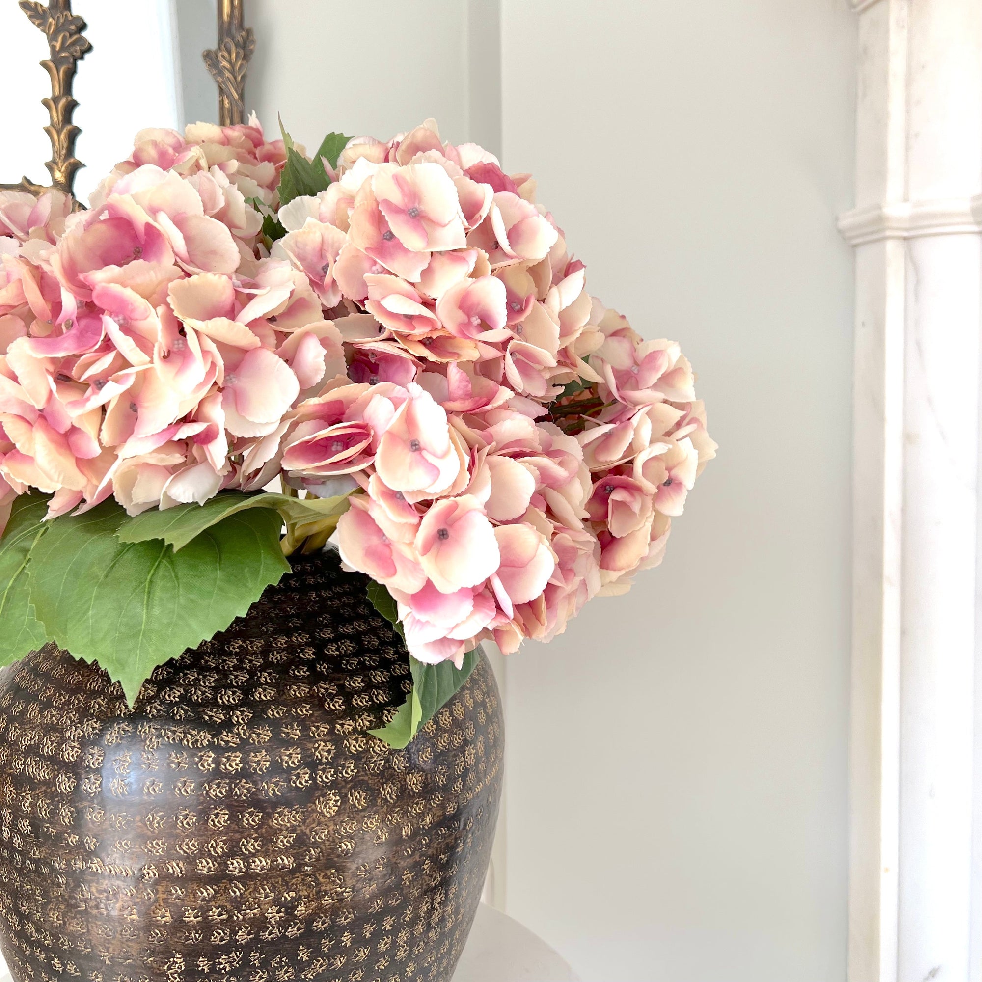 Artificial Dusky Pink Hydrangea