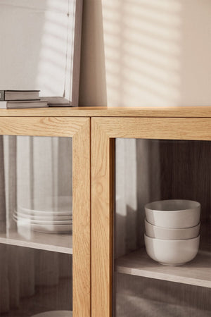 Walia sideboard – three-quarter front view, closed
