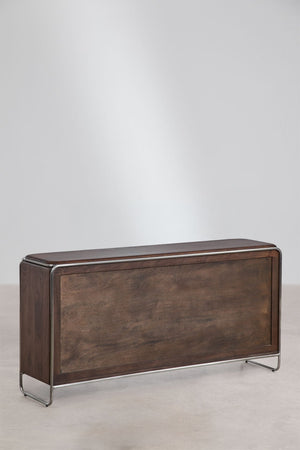 Altrex sideboard – three-quarter rear view, stainless steel frame detail