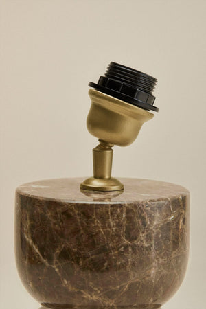 Diniz Table Lamp - Brown Marble
