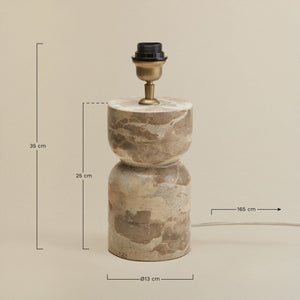 Diniz Table Lamp - Brown Marble