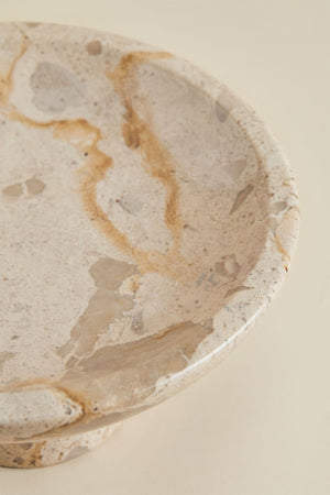 Korinza Bowl - Beige Marble