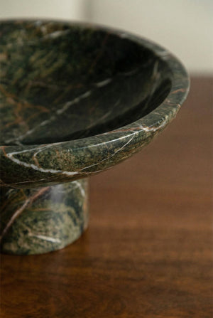 Korinza Bowl - Green Marble