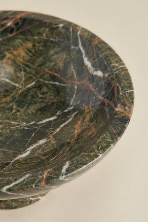 Korinza Bowl - Green Marble
