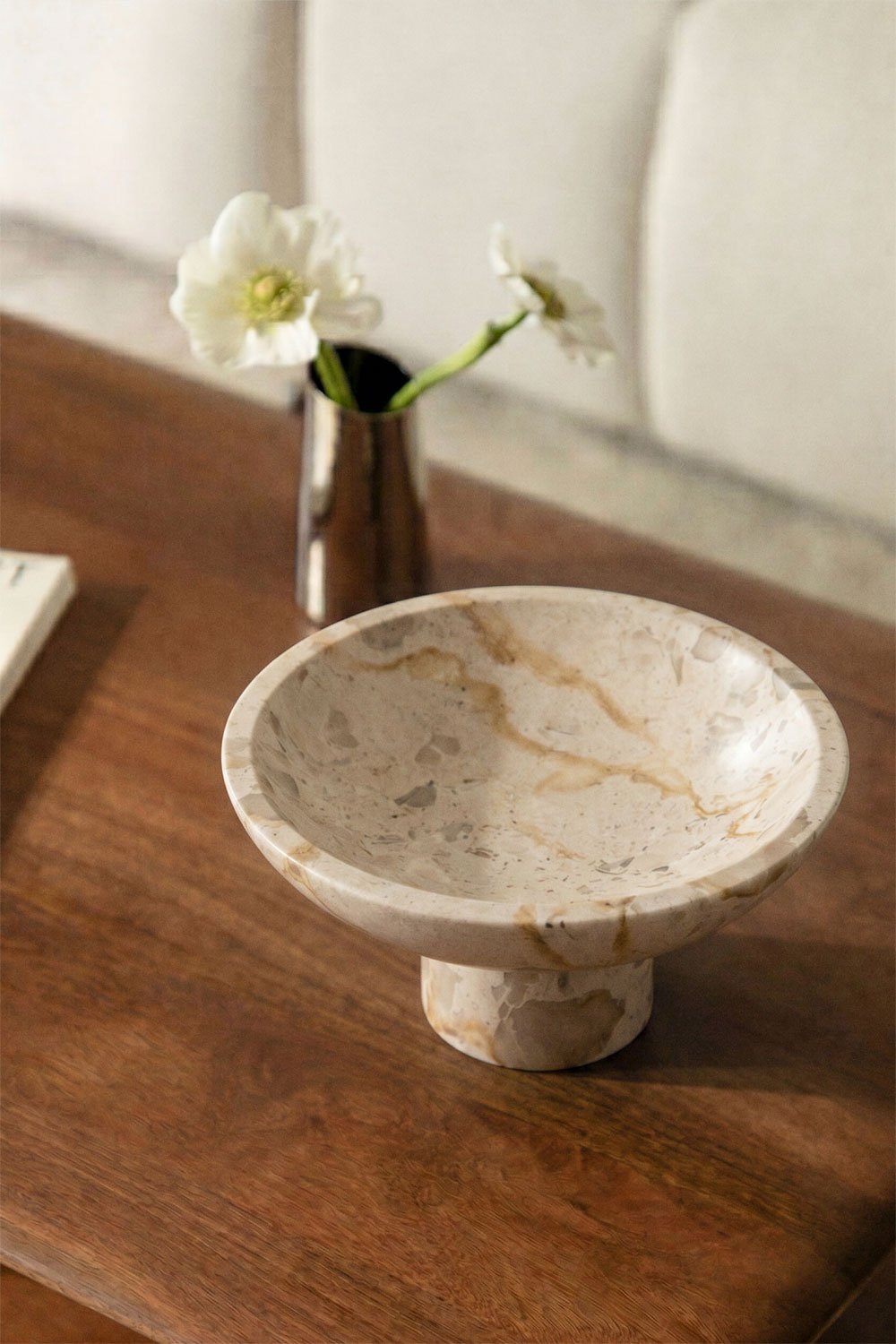 Korinza Bowl - Beige Marble