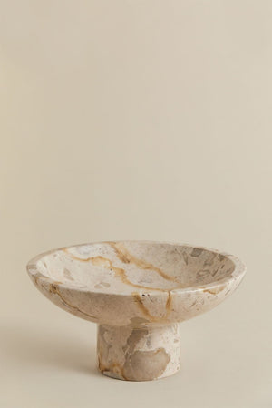Korinza Bowl - Beige Marble