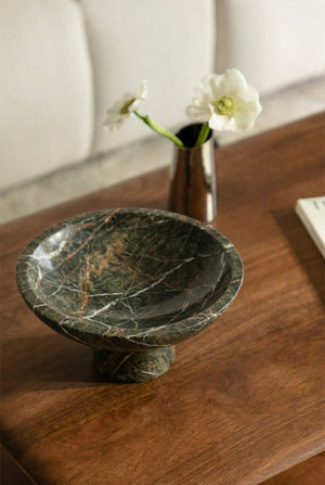 Korinza Bowl - Green Marble