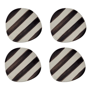 Striped Coasters, Set of 4