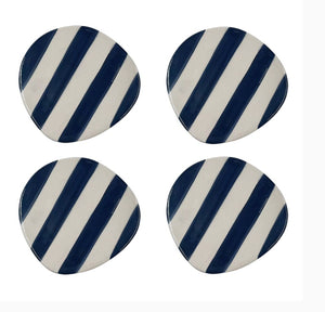 Striped Coasters, Set of 4