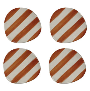 Striped Coasters, Set of 4