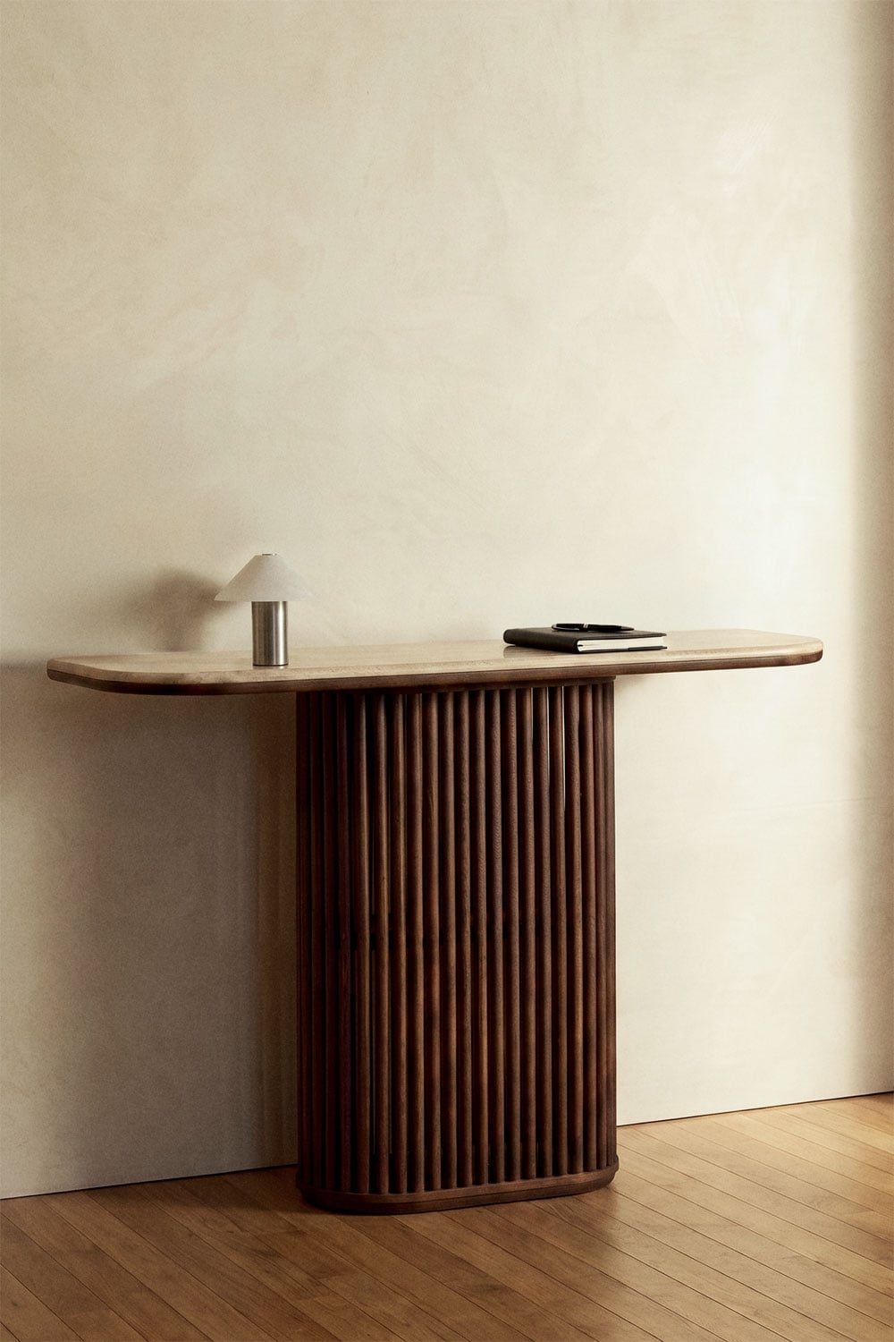 Talix Console Table - Travertine