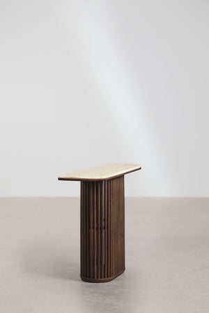 Talix Console Table - Travertine