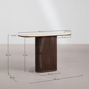 Talix Console Table - Green Marble