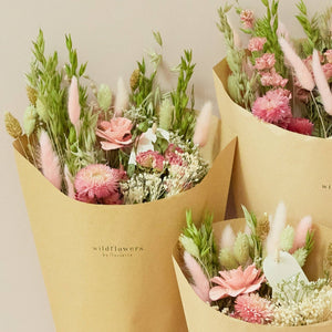 Dried Flowers - Field Bouquet - Pink Elegance - Medium