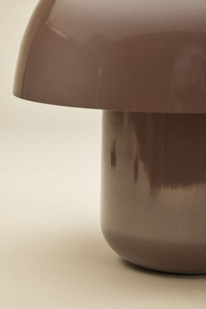 Zyora table lamp styled on a wooden sideboard