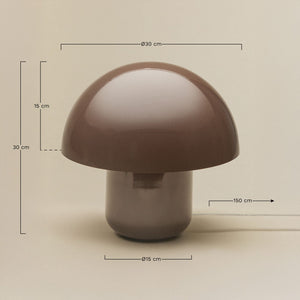 Zyora table lamp styled on a shelf