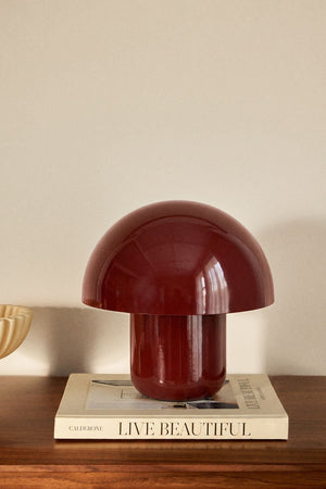 Zyora table lamp dimensions, 30 cm height and 30 cm diameter