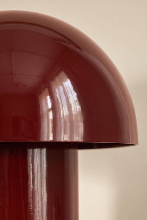 Close-up of the Zyora iron lamp shade and body
