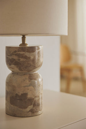 Diniz Table Lamp - Beige Marble