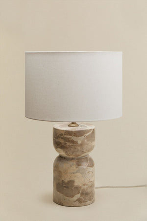 Diniz Table Lamp - Beige Marble