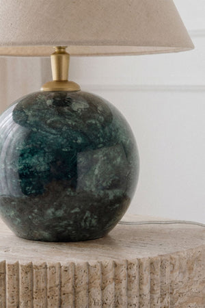 Marvexi Table Lamp – Green Marble